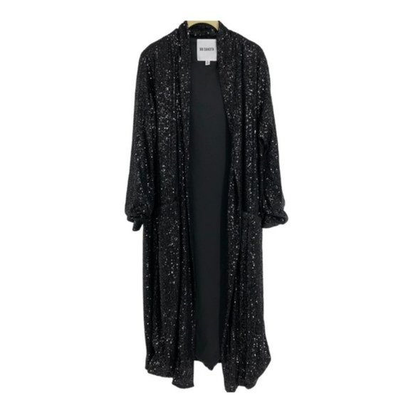 BB Dakota Rare Black Show Stopper Sequin Duster   Fashion Blogger Favourite - Picture 2 of 7